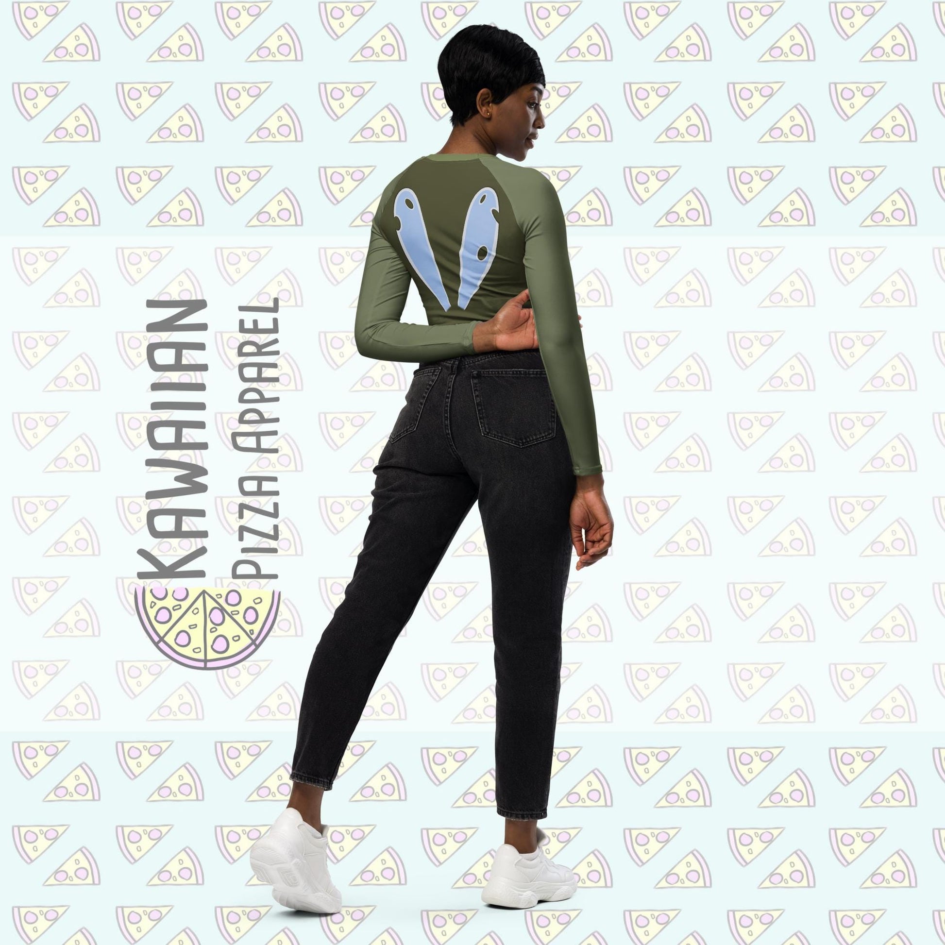 RUSH ORDER: Ray Firefly Inspired Recycled long-sleeve crop top