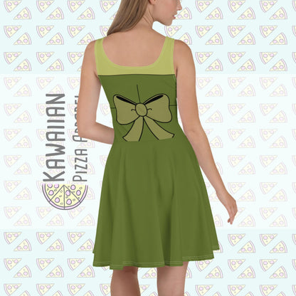 RUSH ORDER: Green Bimbette Inspired Skater Dress
