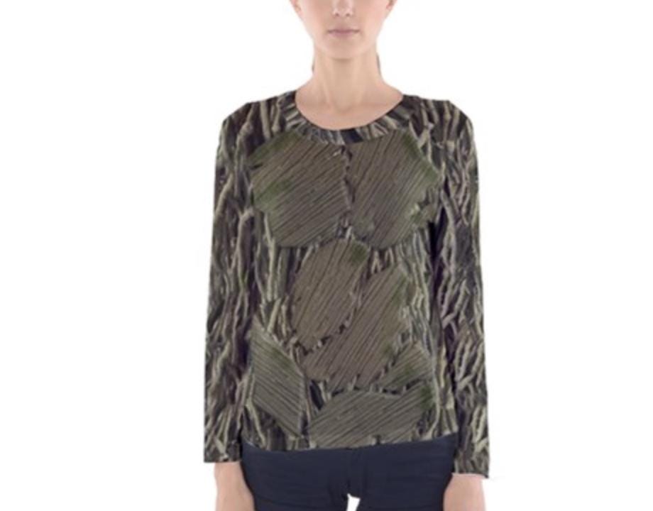 Women's Groot Inspired Long Sleeve V-Neck Shirt