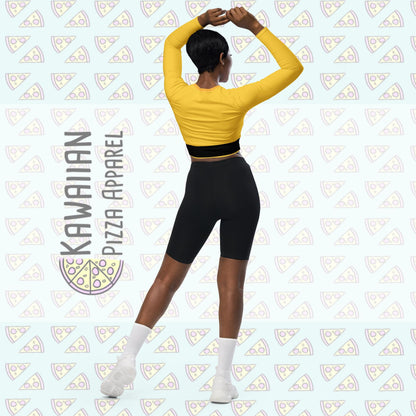 RUSH ORDER: Powerline Inspired Recycled long-sleeve crop top