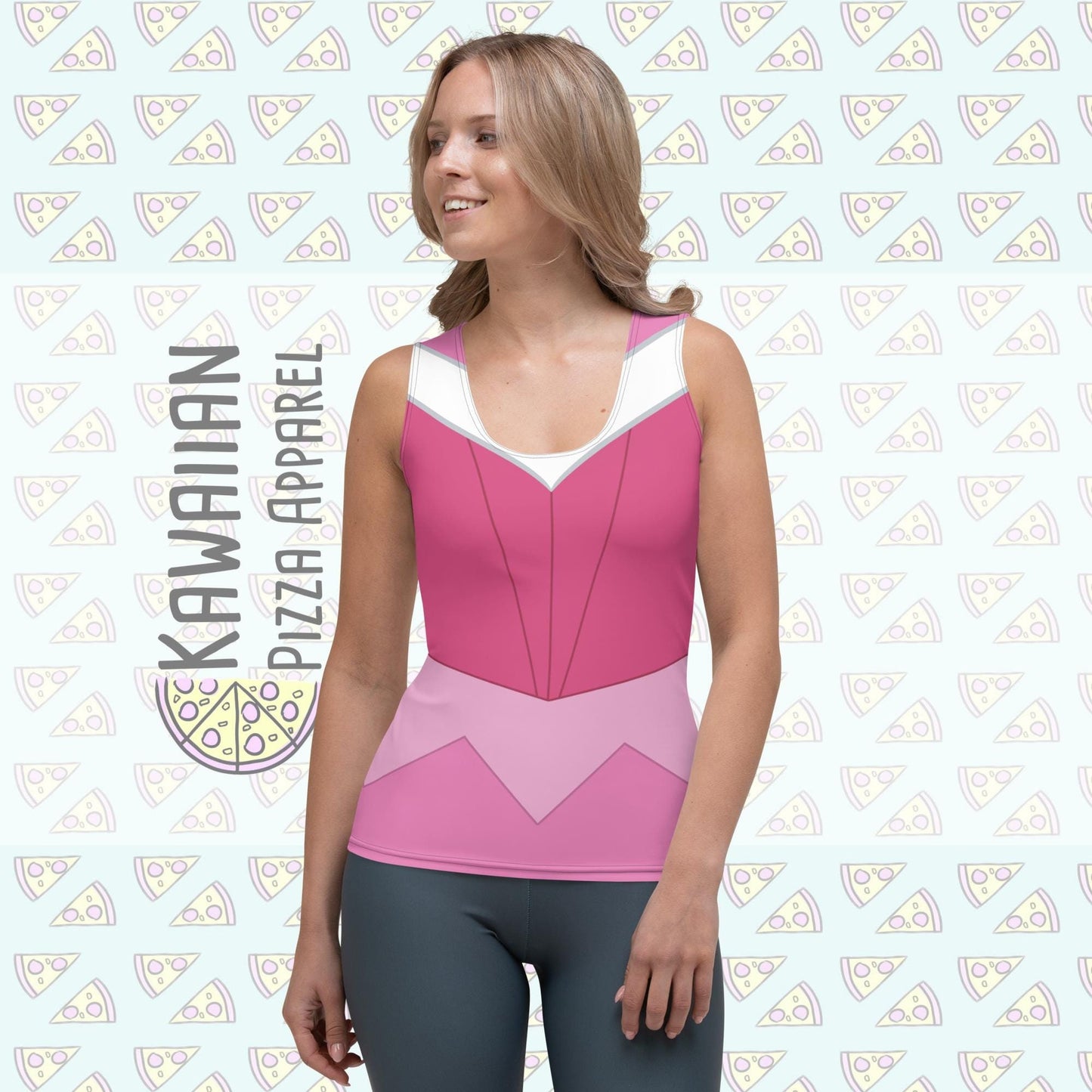 RUSH ORDER: Pink Aurora Sublimation Cut & Sew Tank Top