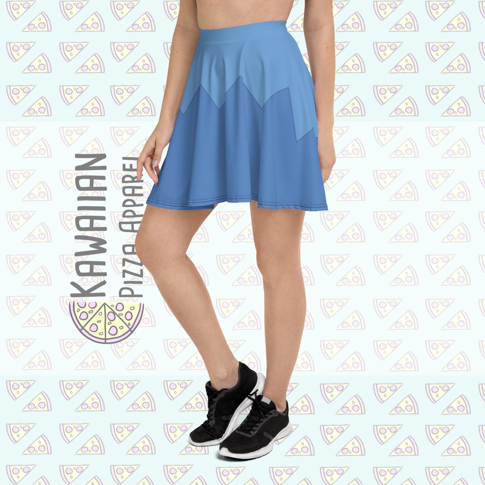 RUSH ORDER: Blue Aurora Inspired Skater Skirt