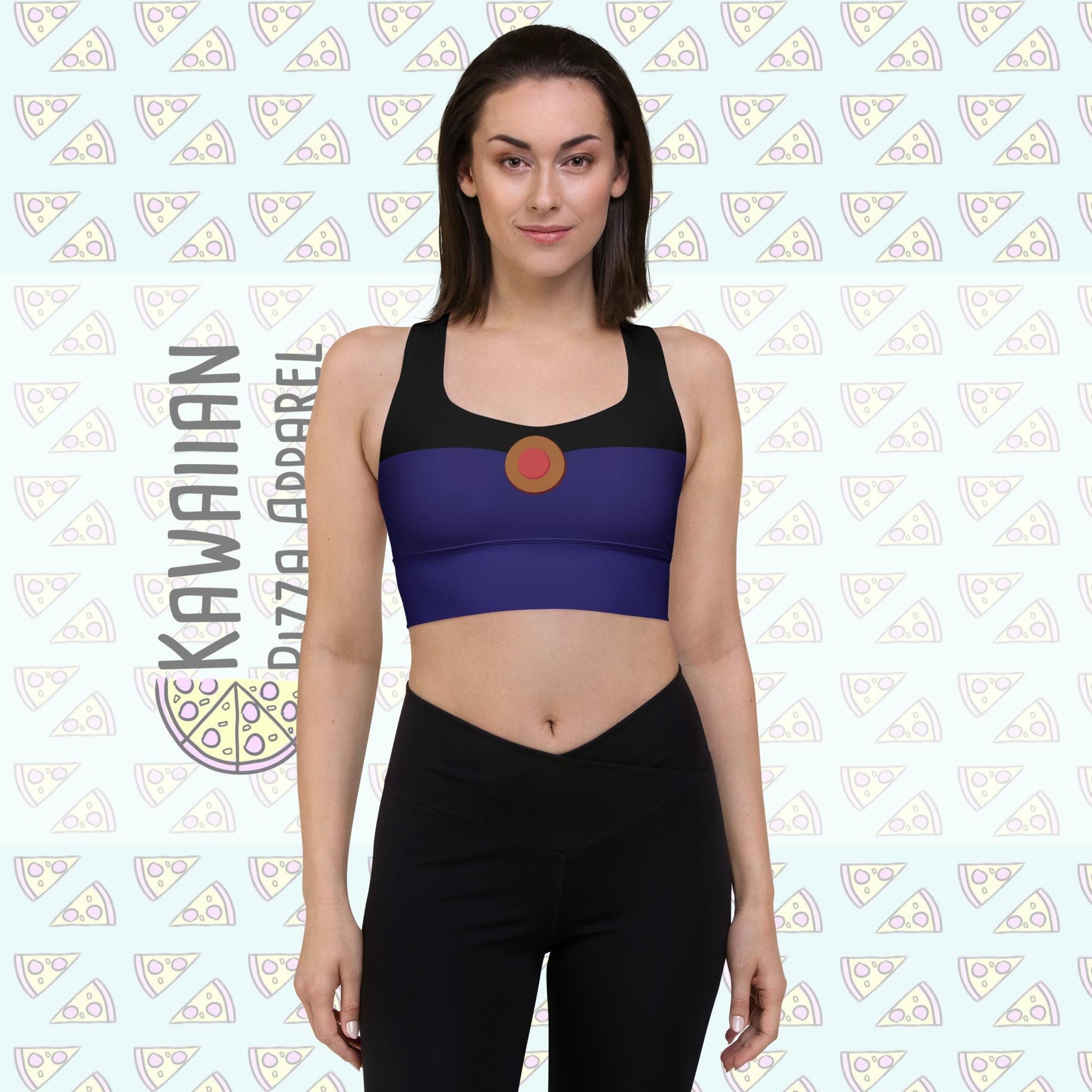 RUSH ORDER: Evil Queen Inspired All-Over Print Recycled Longline Sports Bra