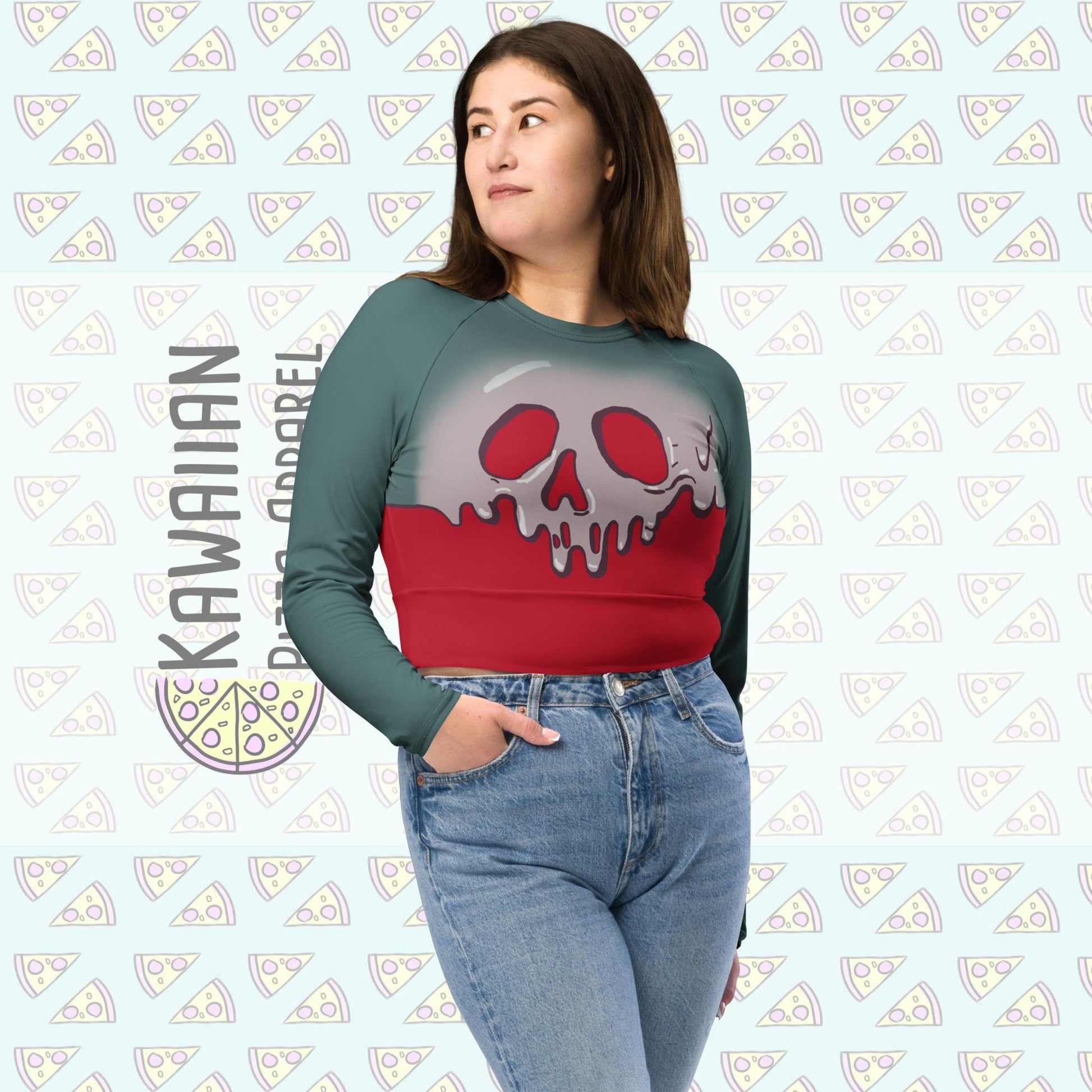 RUSH ORDER: Poison Apple Inspired Recycled long-sleeve crop top