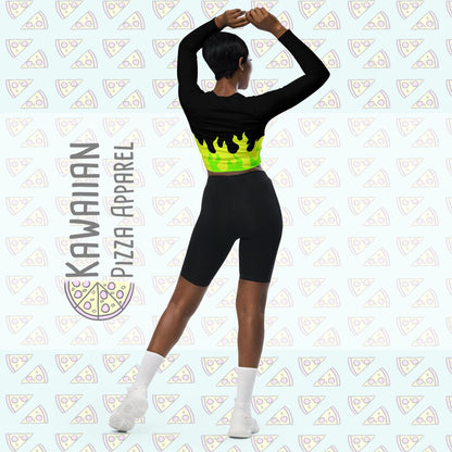 RUSH ORDER: Maleficent Inspired Recycled long-sleeve crop top