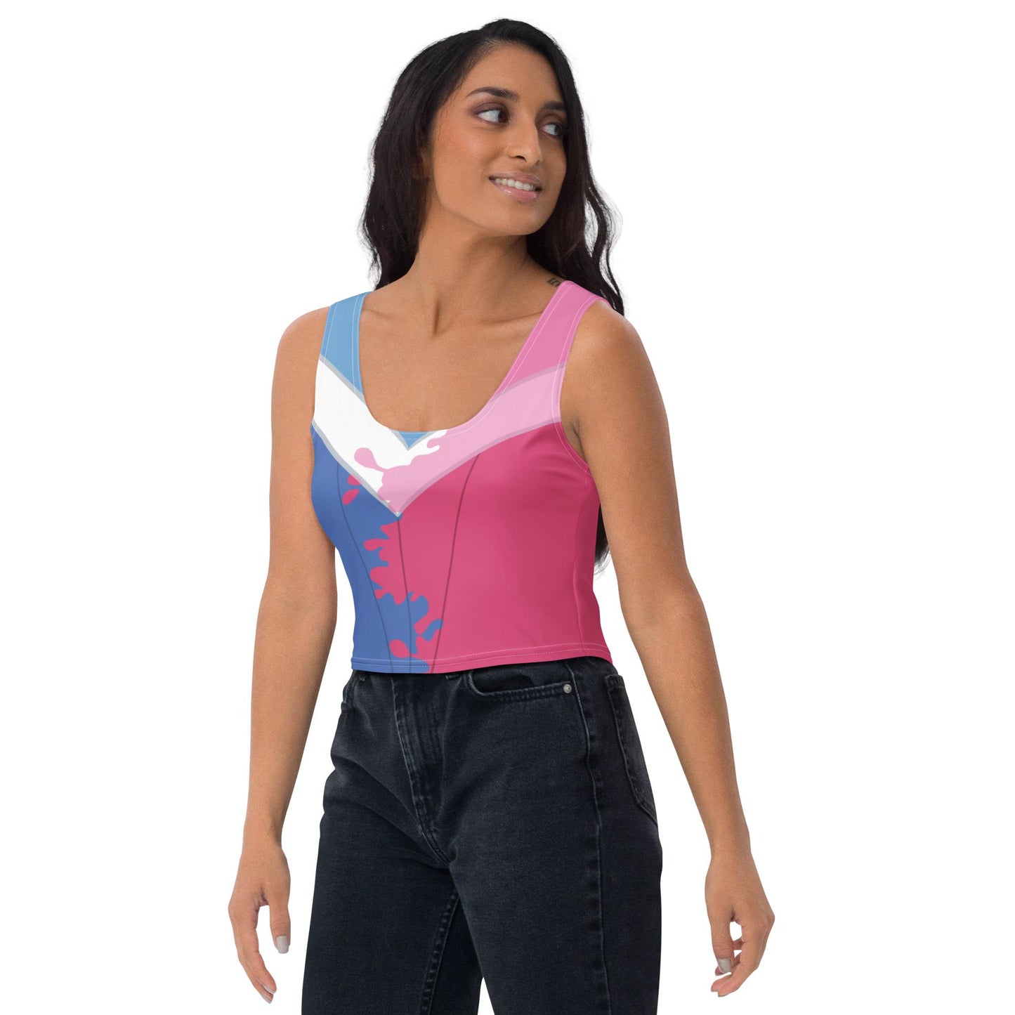 RUSH ORDER: Make It Pink, Make It Blue Aurora Inspired Crop Top