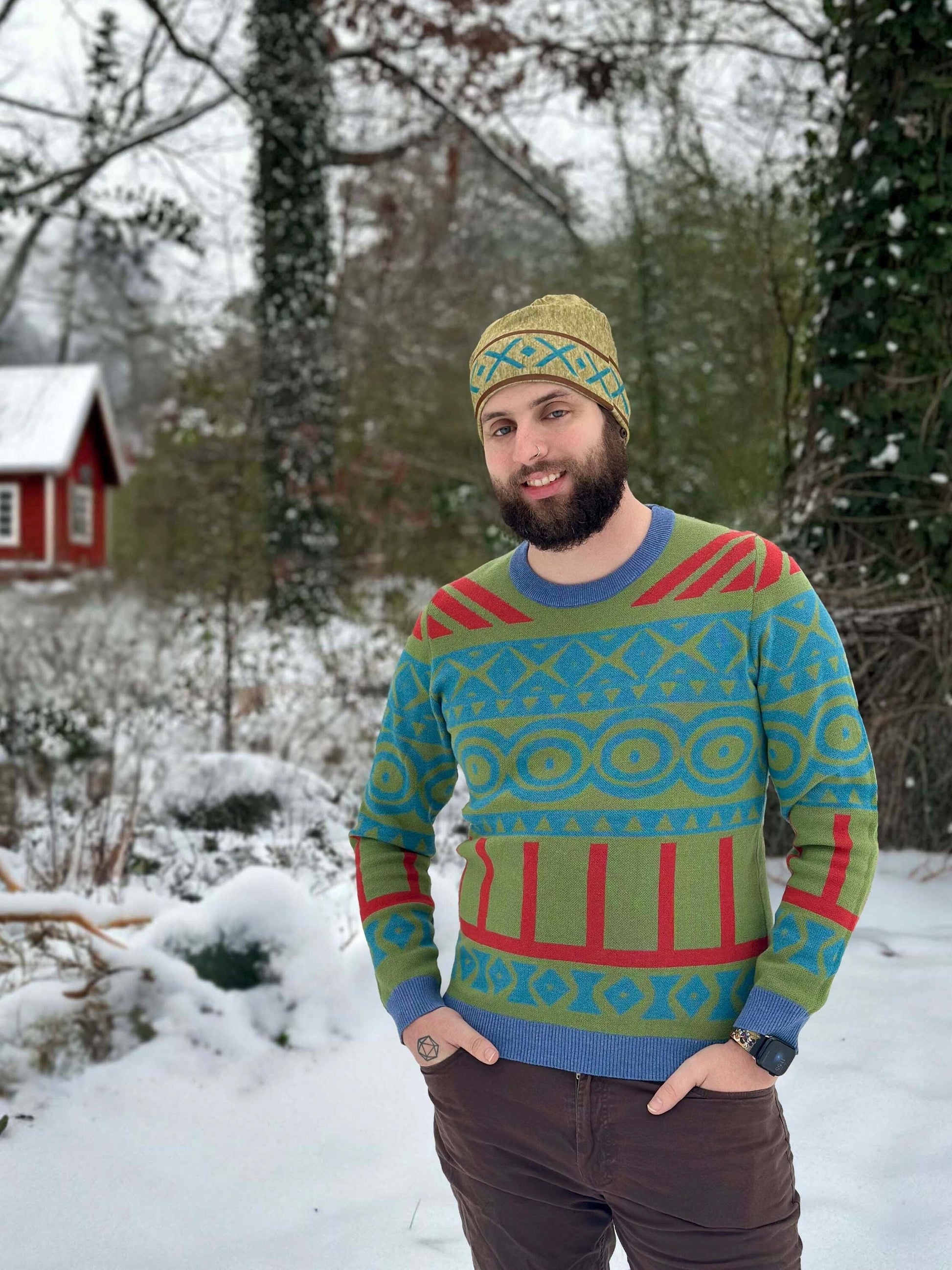 Oaken Inspired Knitted crew neck sweater