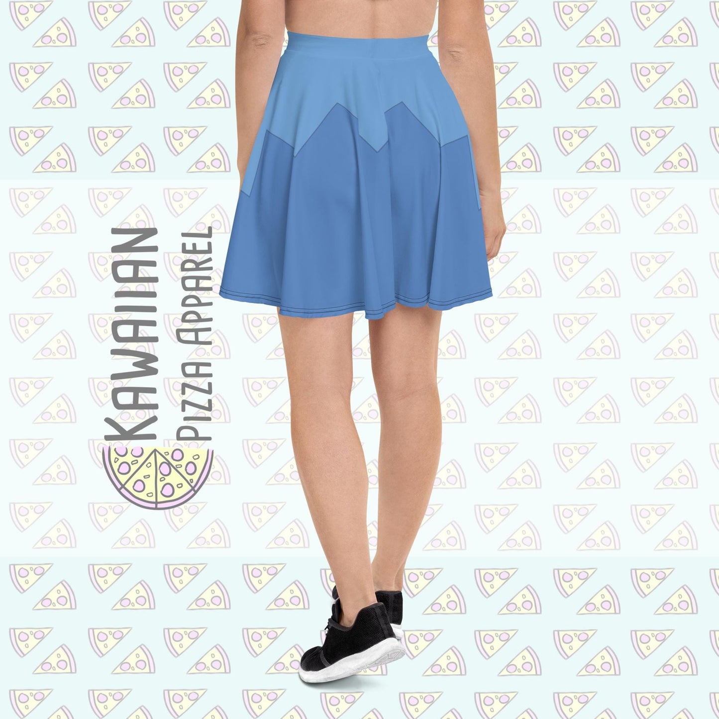 RUSH ORDER: Blue Aurora Inspired Skater Skirt