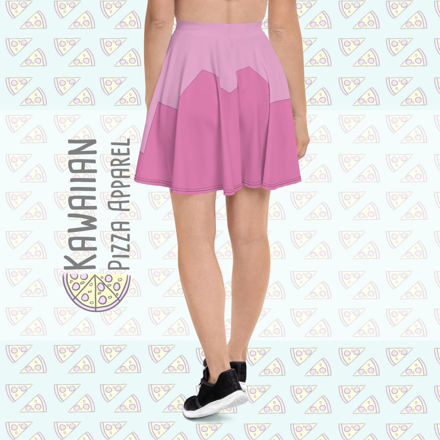 RUSH ORDER: Pink Aurora Inspired Skater Skirt