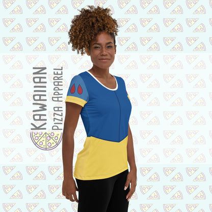 RUSH ORDER: Snow White Inspired All-Over Print Women&#39;s Athletic T-shirt