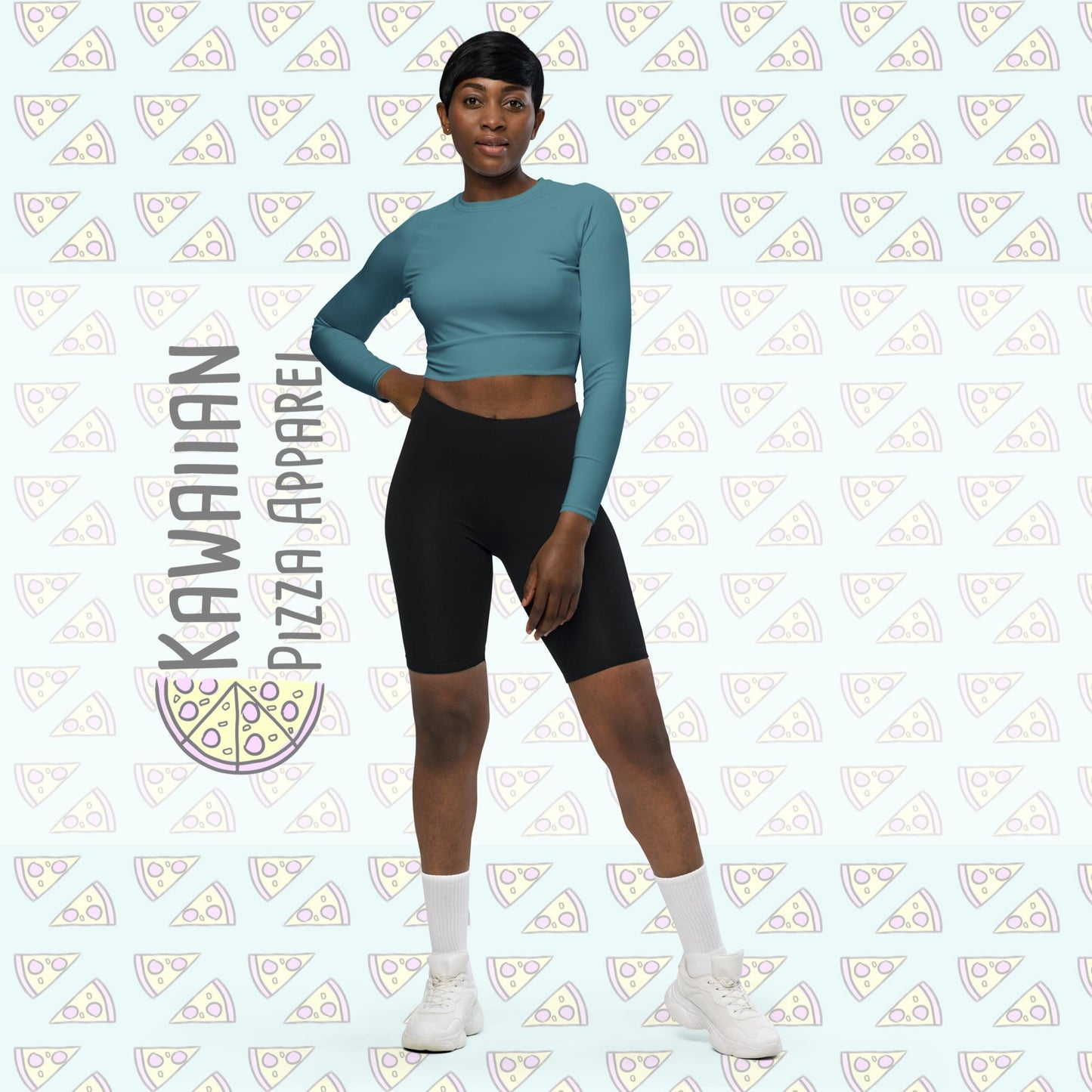 RUSH ORDER: Panic Inspired Recycled long-sleeve crop top
