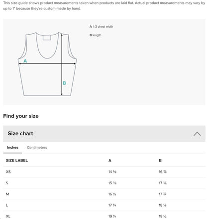 RUSH ORDER: Panic Inspired Crop Top