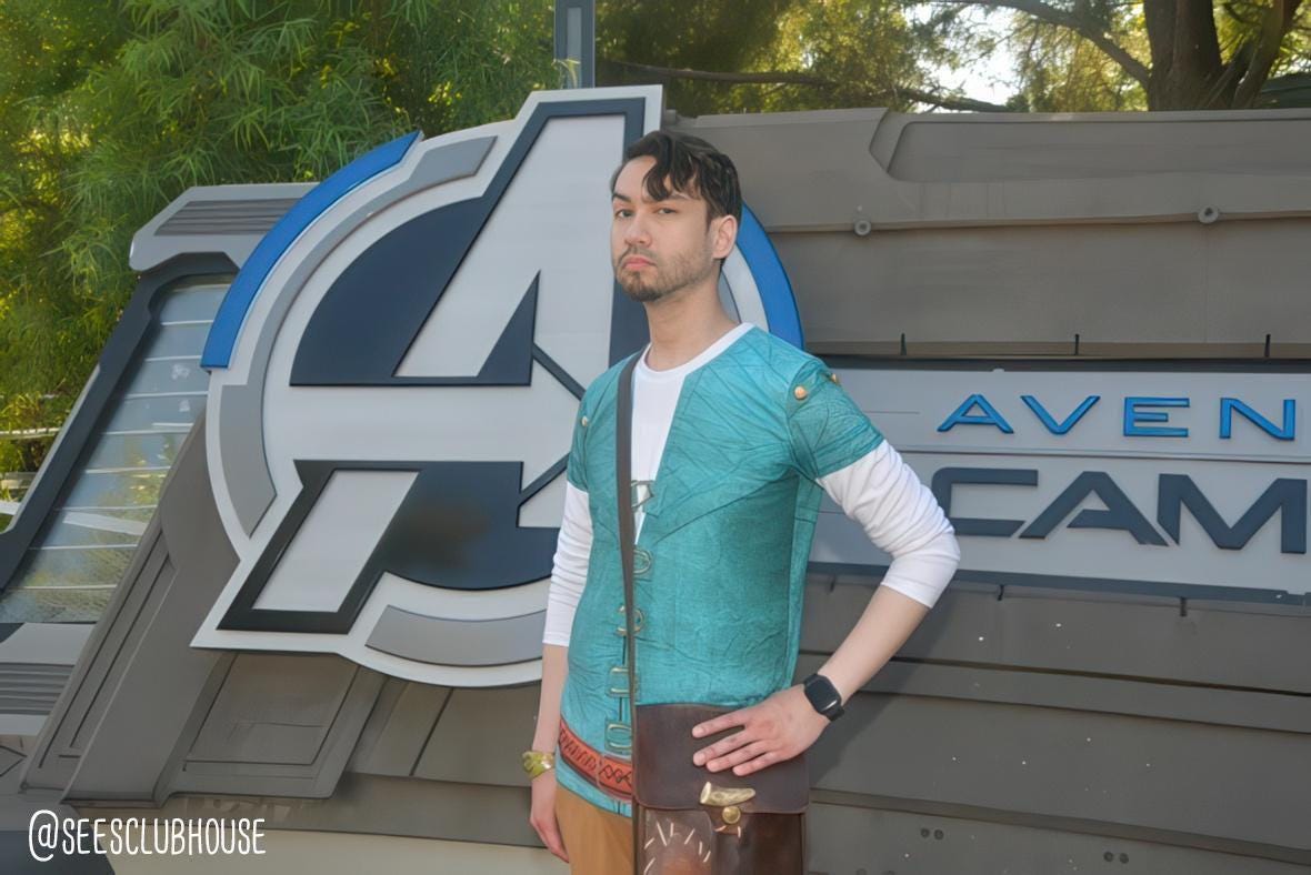 Men's Flynn Rider Inspired Long Sleeve Shirt