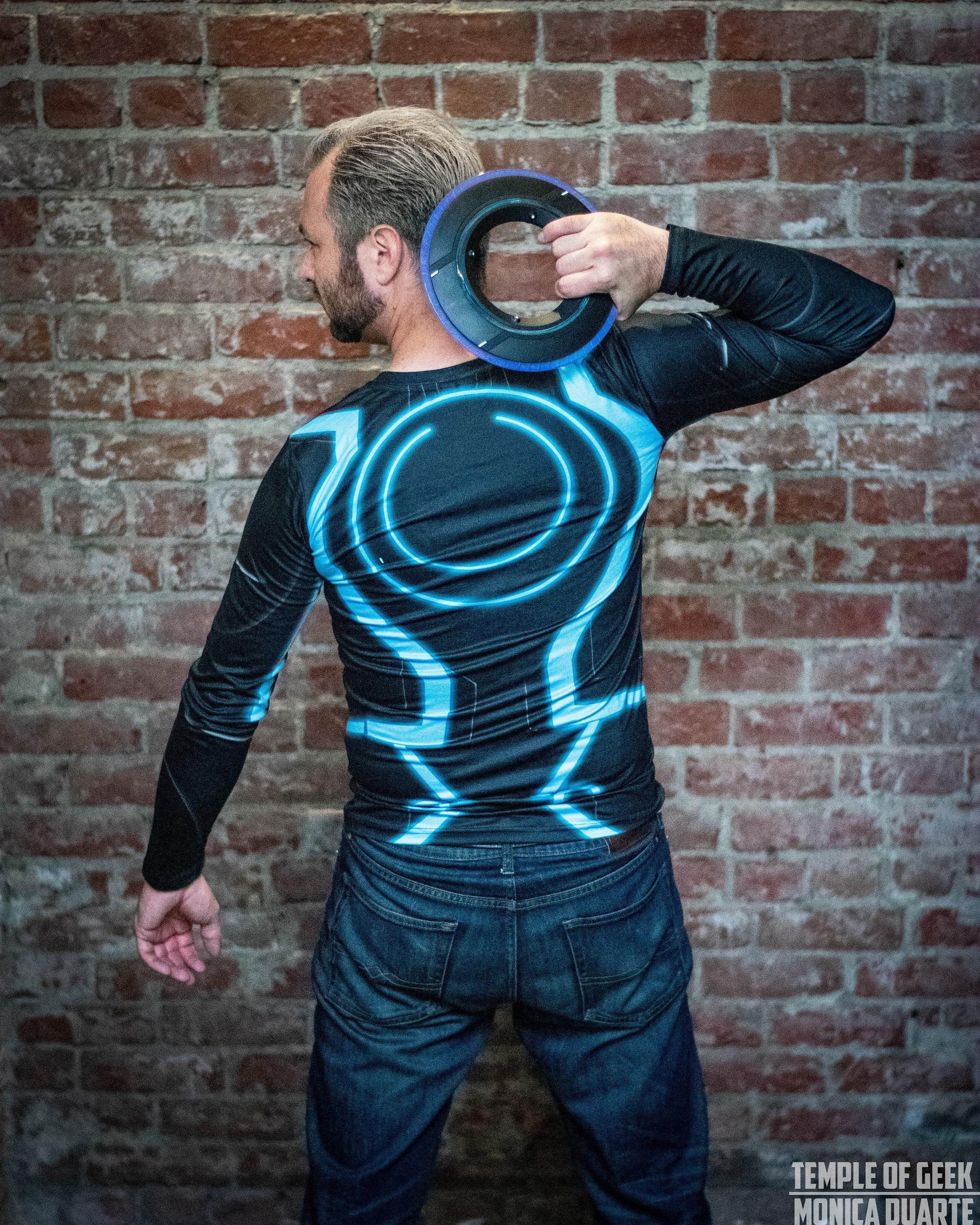 Men's Tron Inspired Long Sleeve Shirt