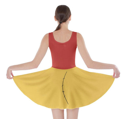 Pooh Inspired Skater Dress
