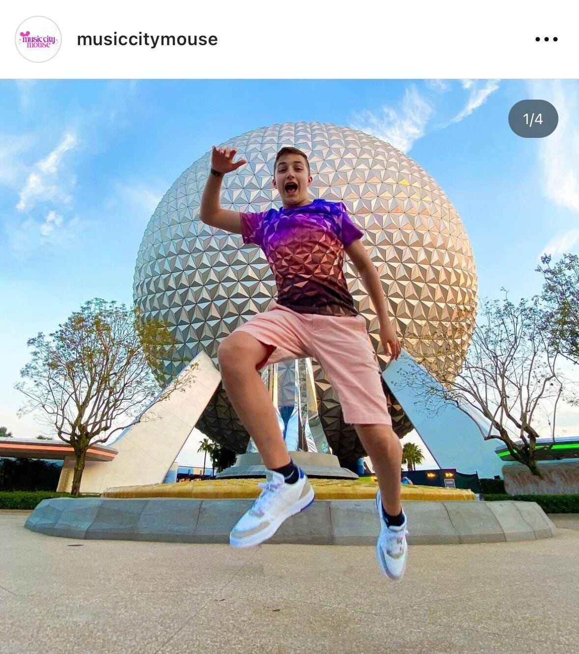 Kid's Epcot Nighttime Spaceship Earth Inspired Shirt