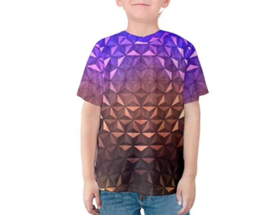 Kid's Epcot Nighttime Spaceship Earth Inspired Shirt