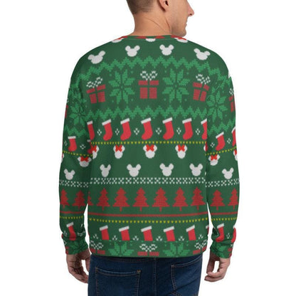 Unisex Christmas Mickey and Minnie Inspired Crewneck Sweatshirt