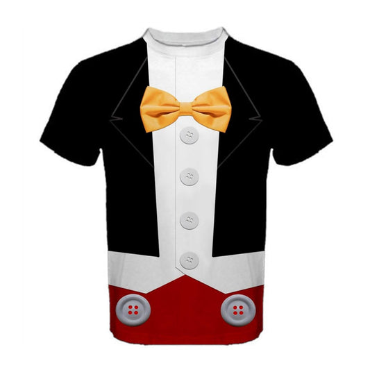 Men's Tuxedo Mickey Inspired Short Sleeve Shirt