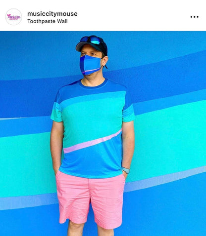 Men's Toothpaste Wall Inspired Short Sleeve Shirt