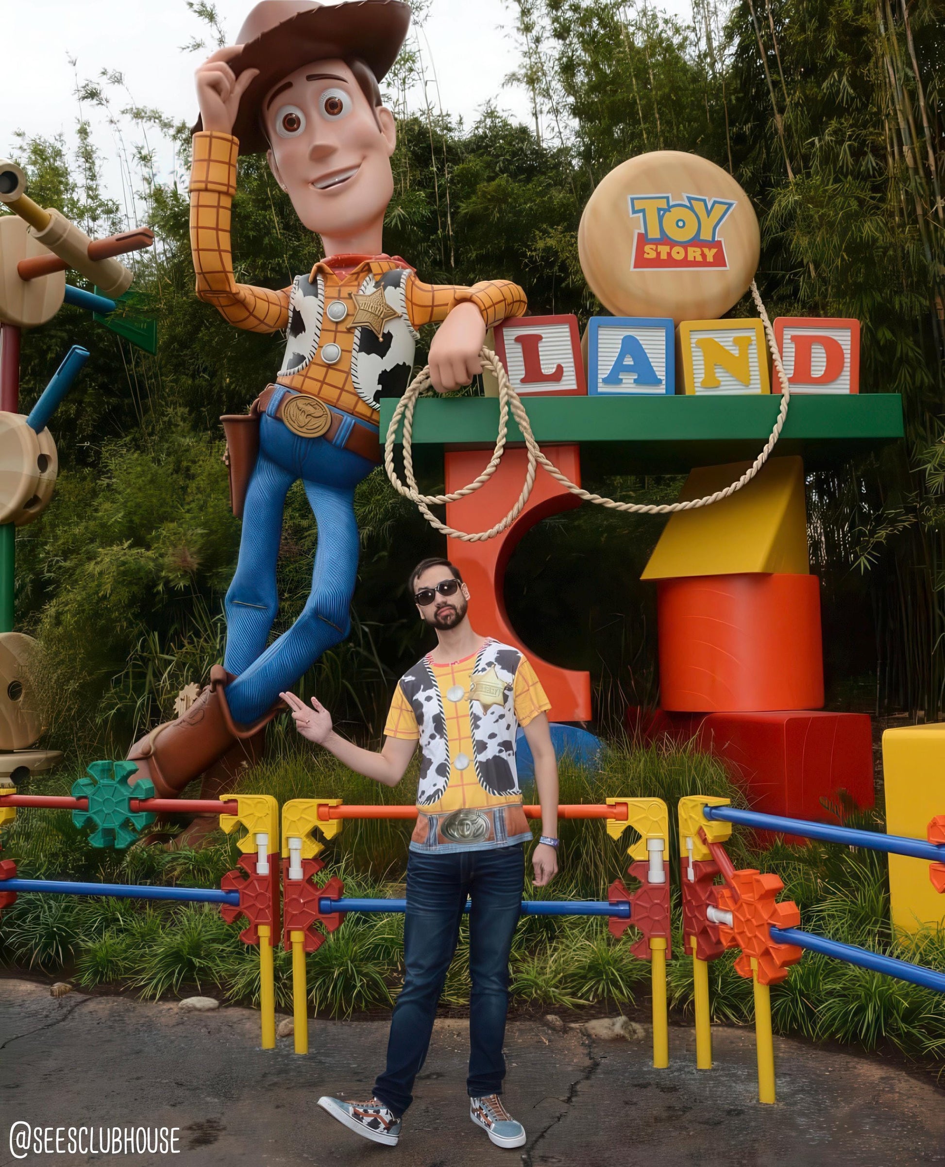 Men's Woody Inspired Short Sleeve Shirt