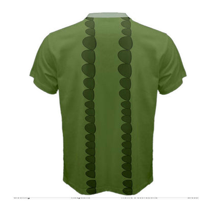 Men's Tick Tock Crocodile Inspired Short Sleeve Shirt