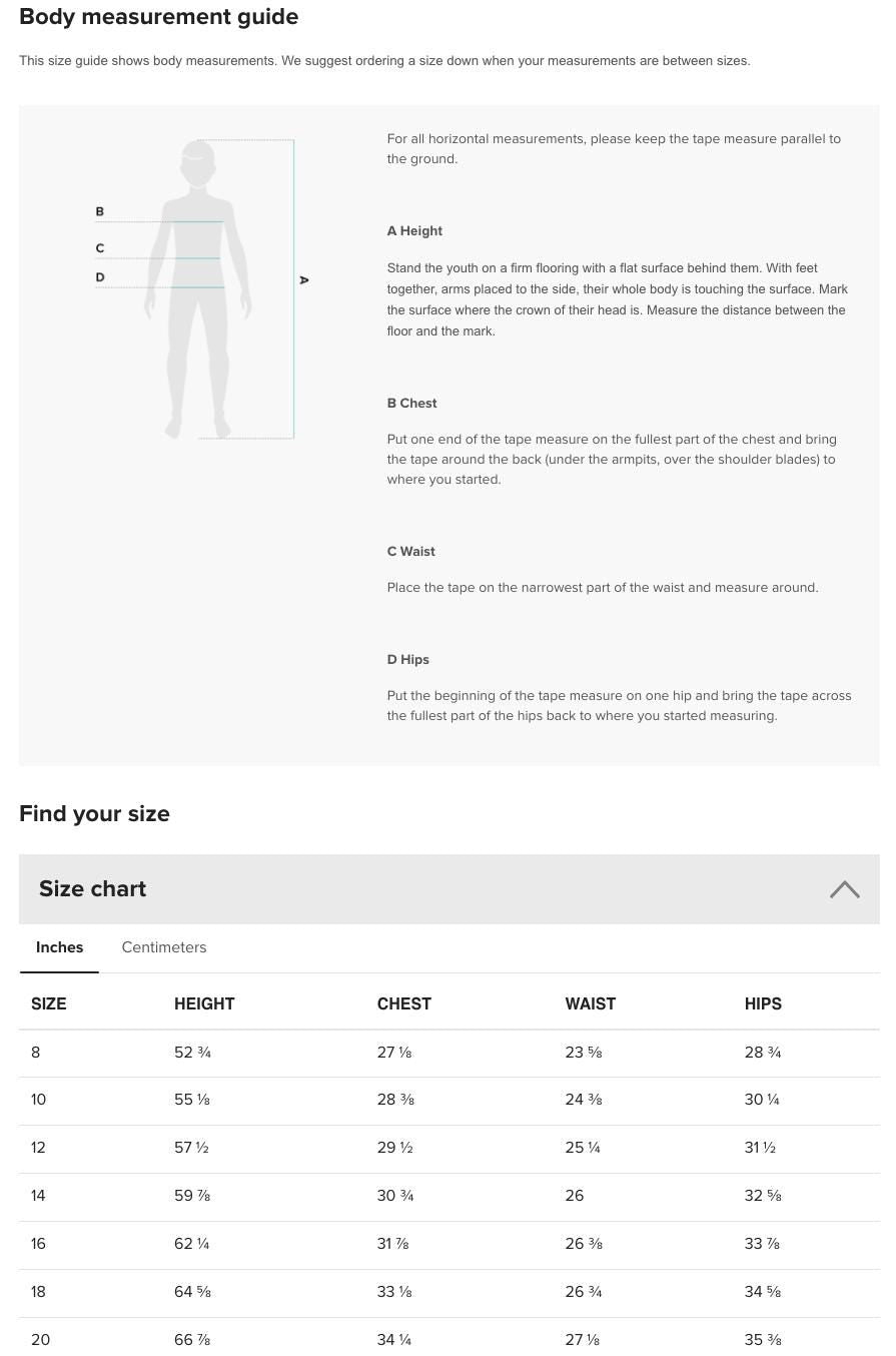 the body measurement guide for men and women