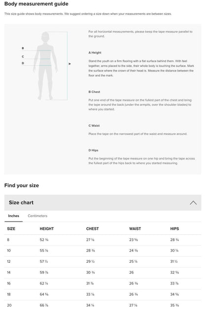 the body measurement guide for men and women