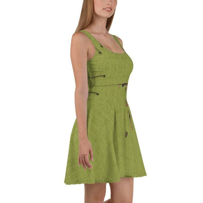 Oogie Boogie Inspired Skater Dress