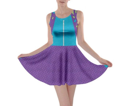 Dinosaur Chip Chip and Dale Inspired Skater Dress