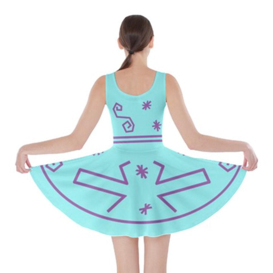 Mad Tea Party Blue Teacup Inspired Skater Dress