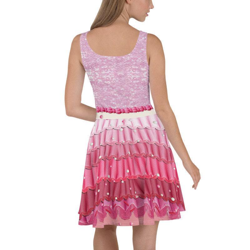 Princess Vanellope Von Schweetz Inspired Skater Dress Large Princess Vanellope Von Schweetz Inspired Skater Dress Large