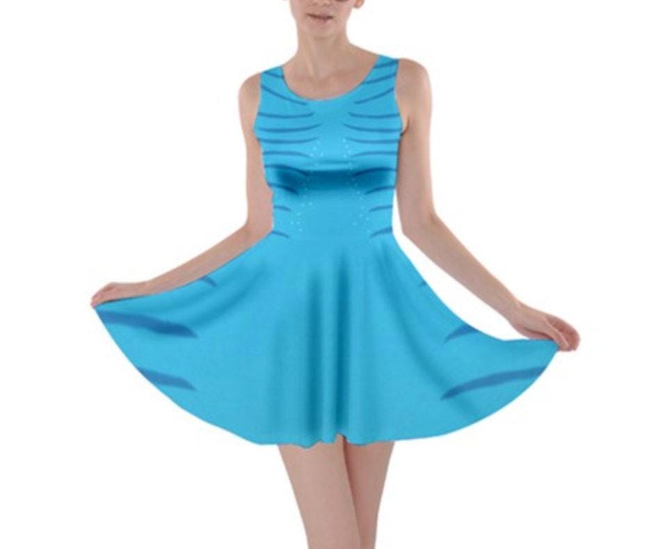 Avatar Inspired Skater Dress