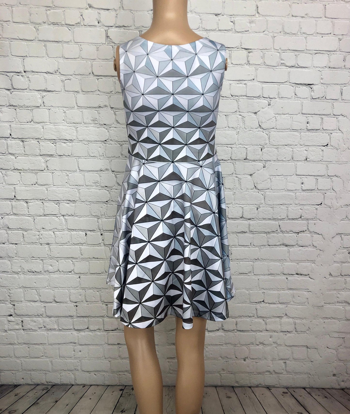Epcot Spaceship Earth Inspired Skater Dress
