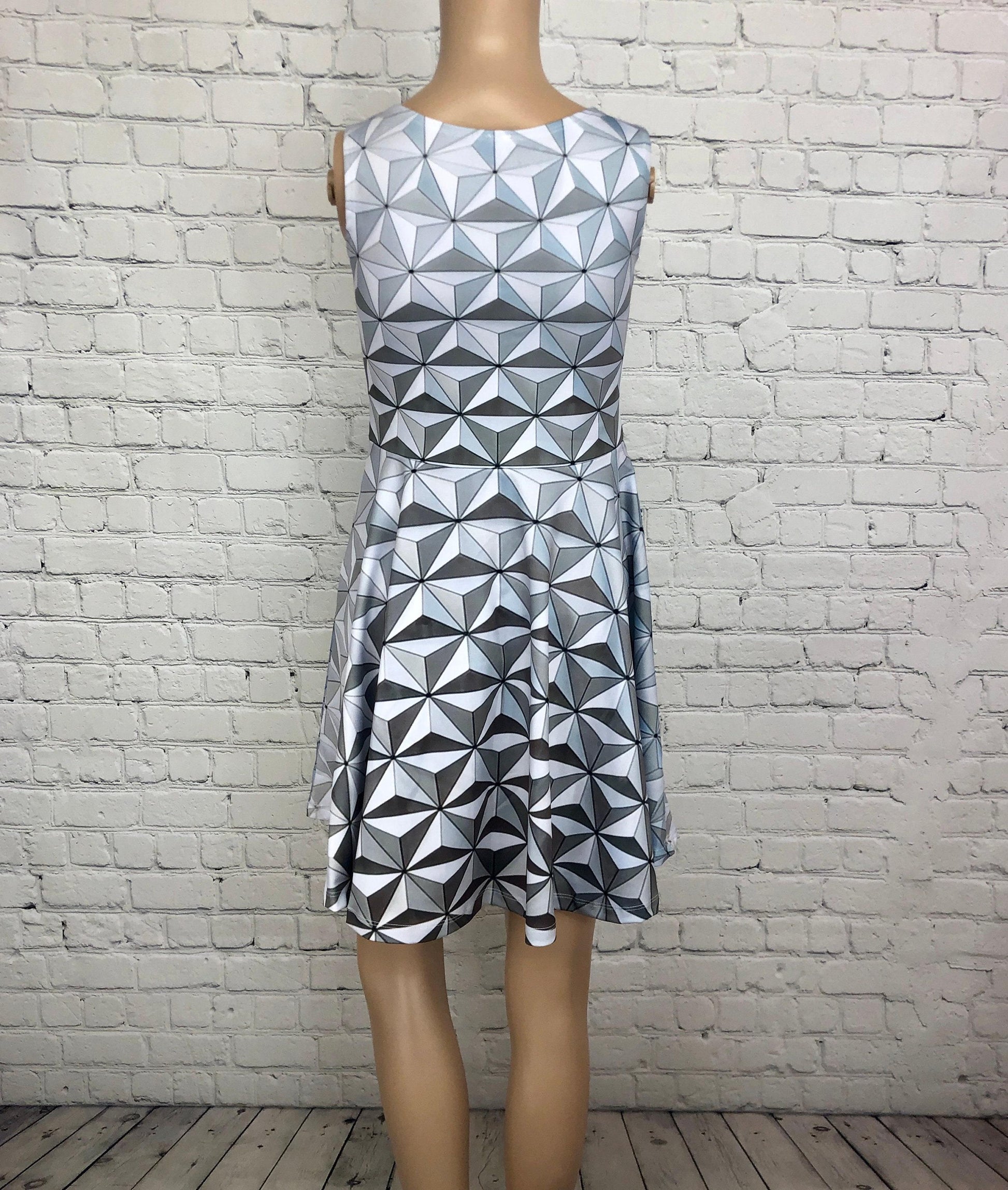 Epcot Spaceship Earth Inspired Skater Dress