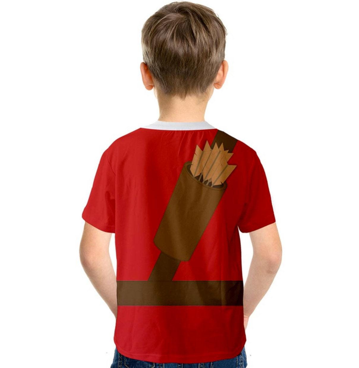 READY-to-SHIP Gaston Inspired Kid's Shirt: Sublimation Print Disneybound Costume
