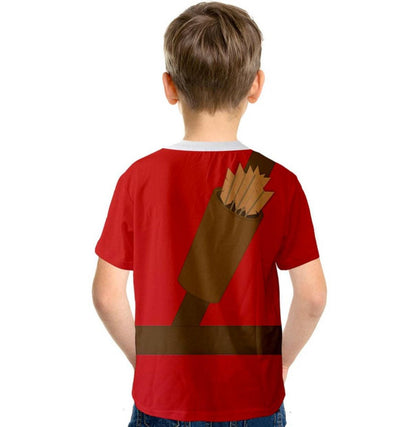 READY-to-SHIP Gaston Inspired Kid's Shirt: Sublimation Print Disneybound Costume