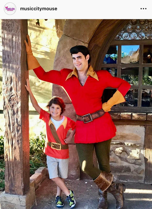 READY-to-SHIP Gaston Inspired Kid's Shirt: Sublimation Print Disneybound Costume