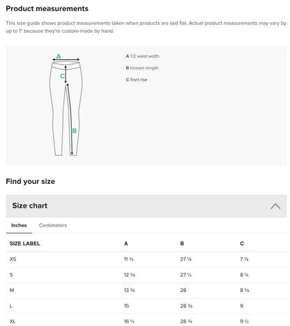 a screenshot of a product description page