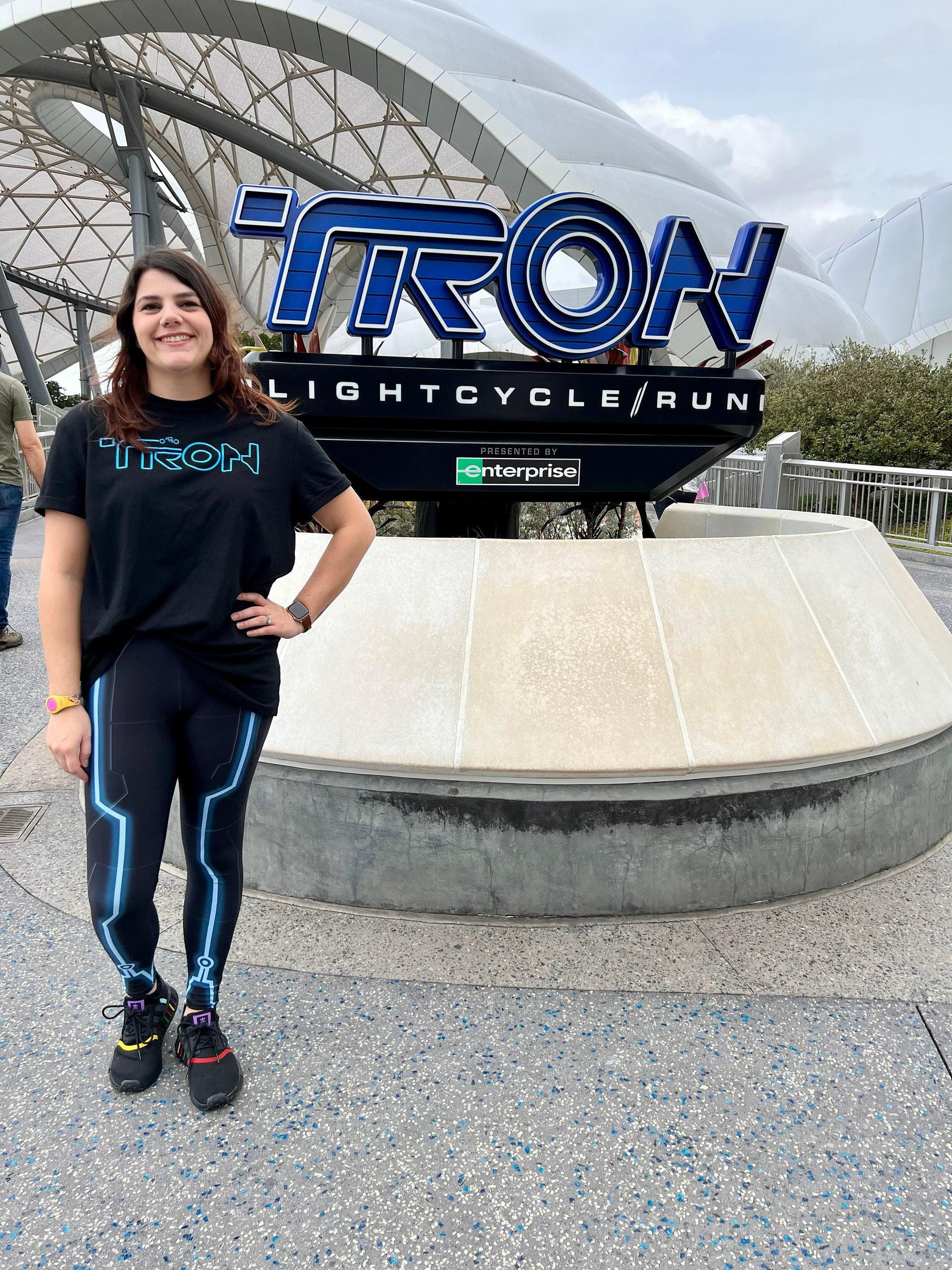 READY-to-SHIP [M] Women's Tron Inspired Leggings