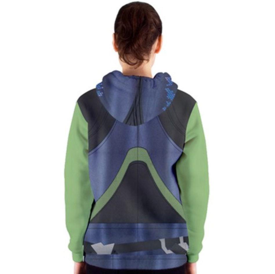 Unisex Gamora Inspired Zipper Hoodie