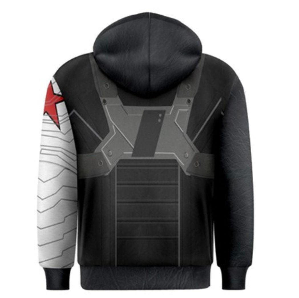 Unisex Bucky Inspired Zipper Hoodie