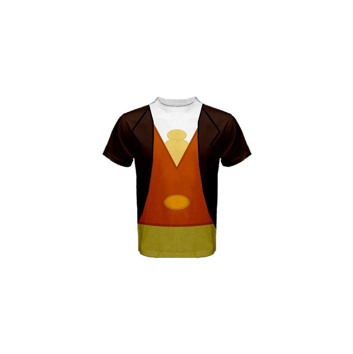 Men's Jiminy Cricket Pinocchio Inspired Short Sleeve Shirt
