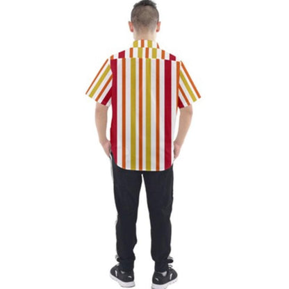Bert Mary Poppins Inspired Short Sleeve Button Down Shirt