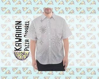 Mickey 100th Anniversary Inspired Short Sleeve Button Down Shirt