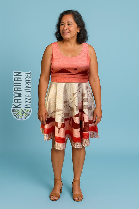 READY-to-SHIP [3XL] Women's Grandma Tala Inspired Skater Dress