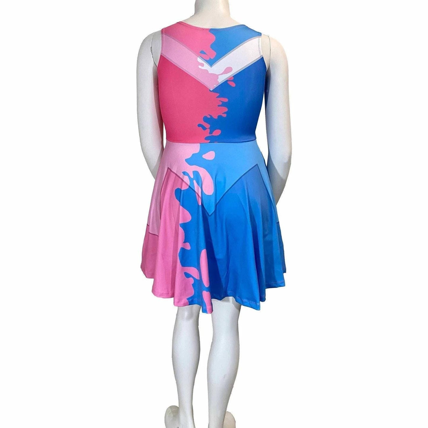 READY-to-SHIP [2XL] Aurora Sleeping Beauty Inspired Skater Dress - Pink & Blue