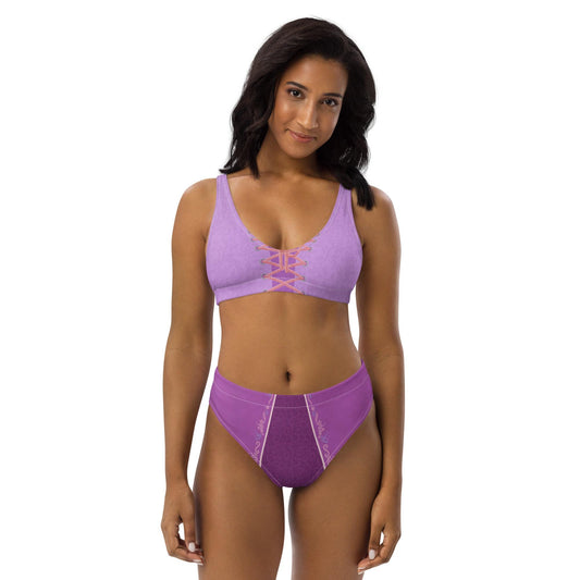 Women's Rapunzel Inspired Recycled high-waisted bikini