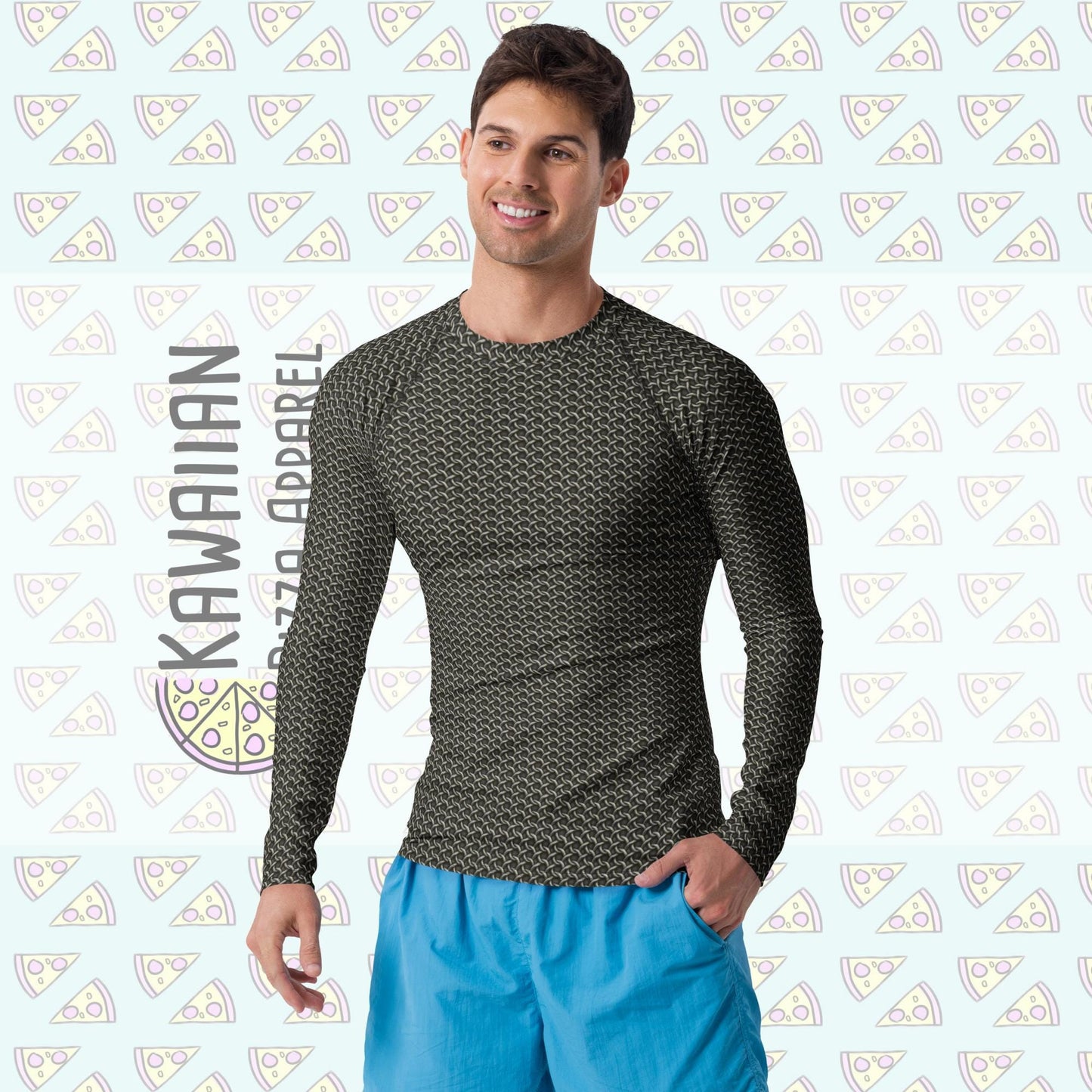 Men's Chainmail Print ATHLETIC Long Sleeve