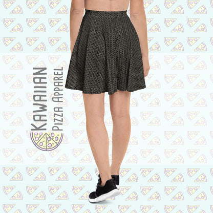 RUSH ORDER: Woven Chainmail Print Skater Skirt